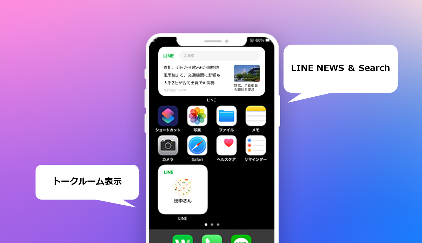 ウィジェットにLINEを設定する｜LINEみんなの使い方ガイド